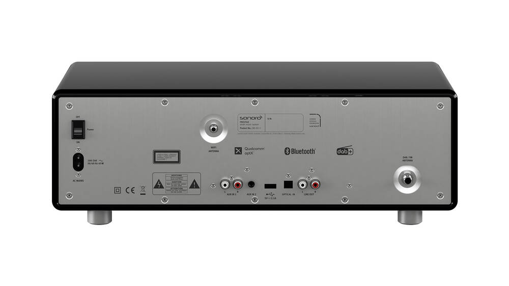 Sonoro PRESTIGE Schwarz hochglänzend - silber
