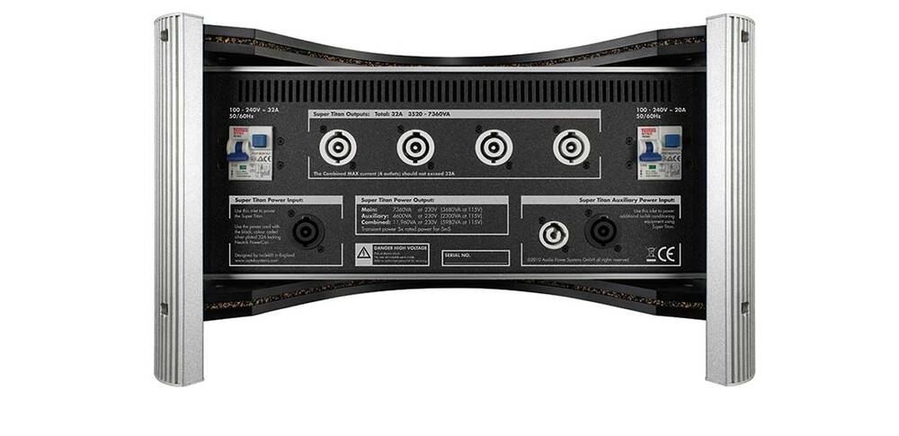 IsoTek Evo3 Super Titan 32A 4-outlet Power Line Cleaner Black