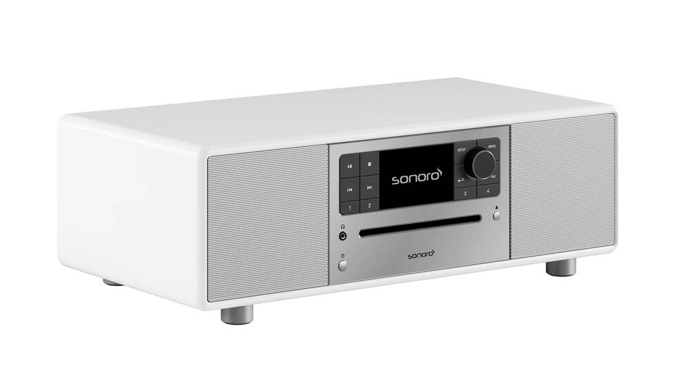 Sonoro PRESTIGE Weiß hochglänzend - silber