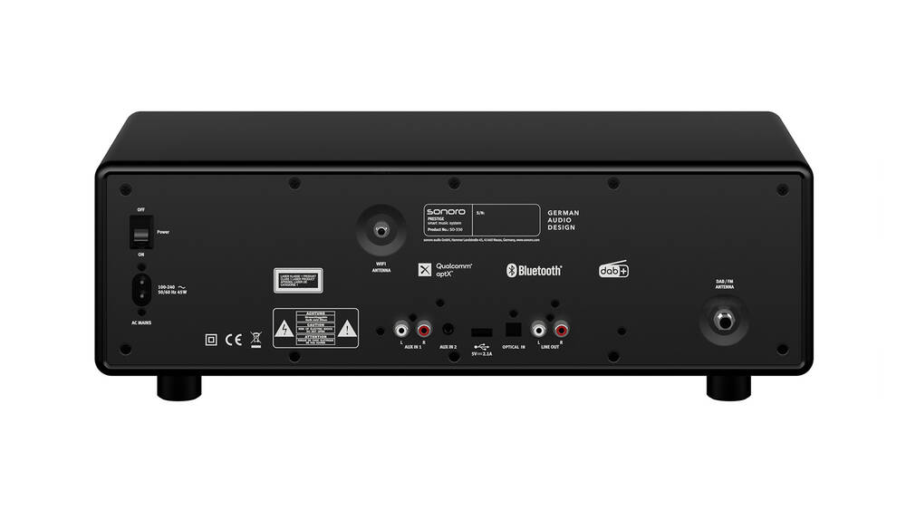 Sonoro PRESTIGE Schwarz matt - schwarz