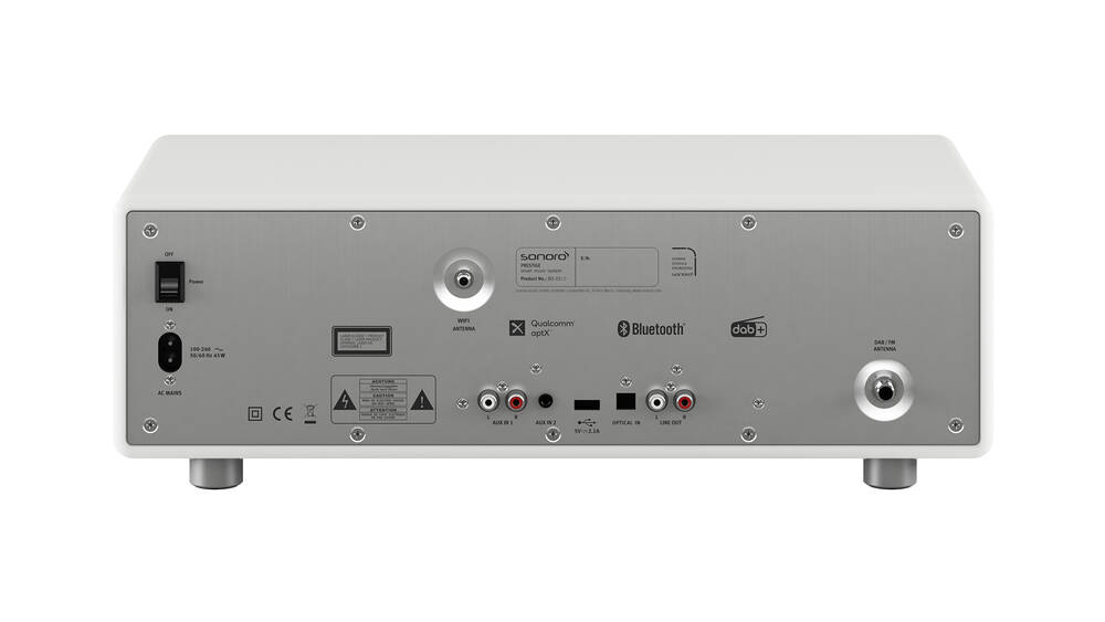 Sonoro PRESTIGE Weiß hochglänzend - silber