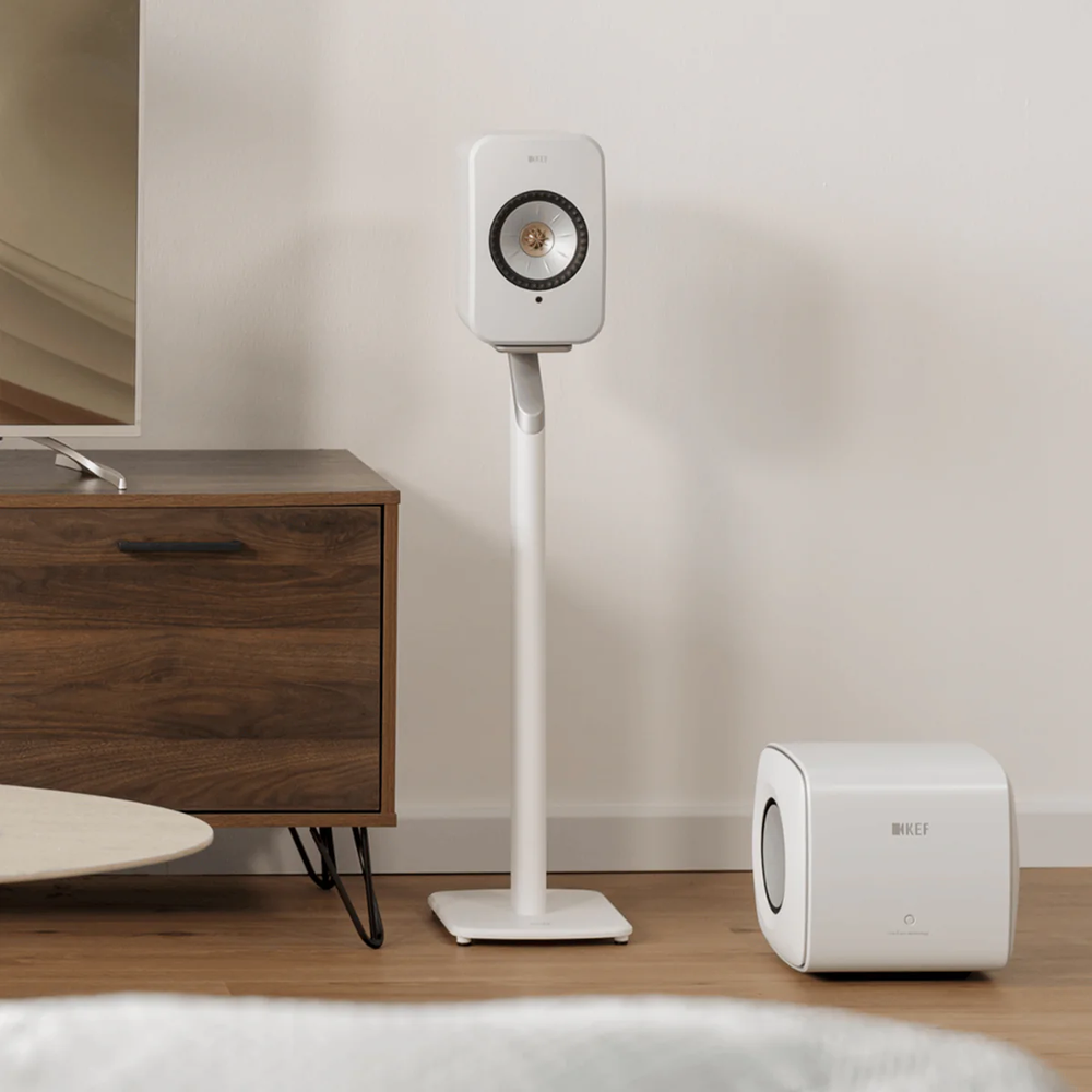 KEF S1 Standfuß Mineral White