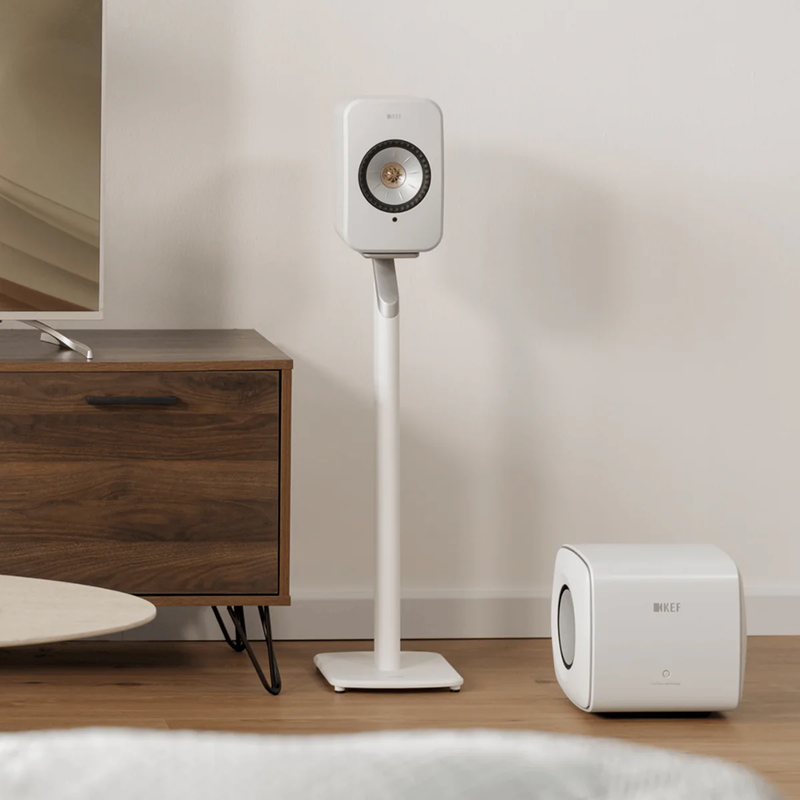 KEF S1 Standfuß Mineral White