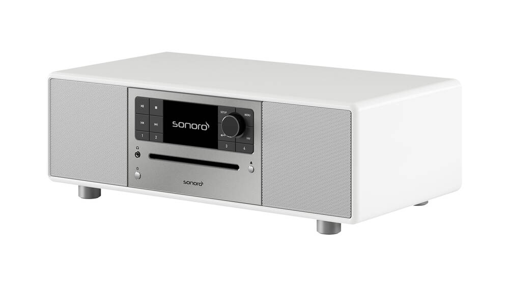 Sonoro PRESTIGE Weiß hochglänzend - silber